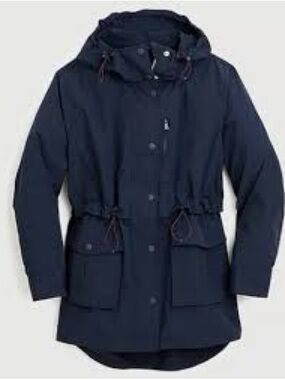J Crew Perfect Anorak Women’s Navy Hooded Jacket